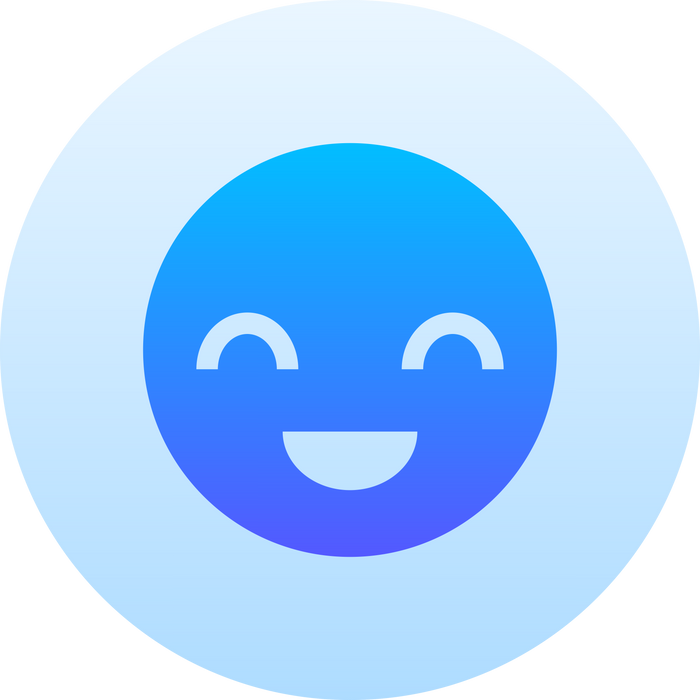 Emoticon gradient icon