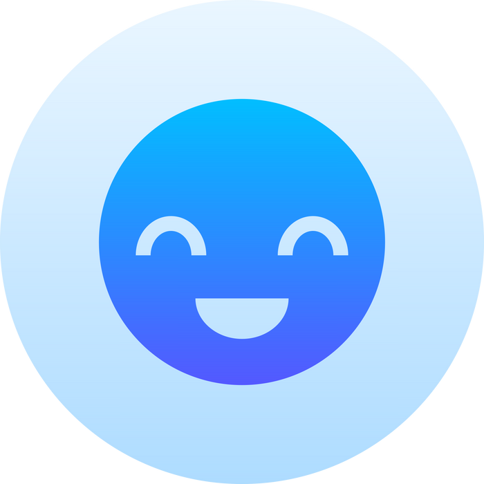 Emoticon gradient icon